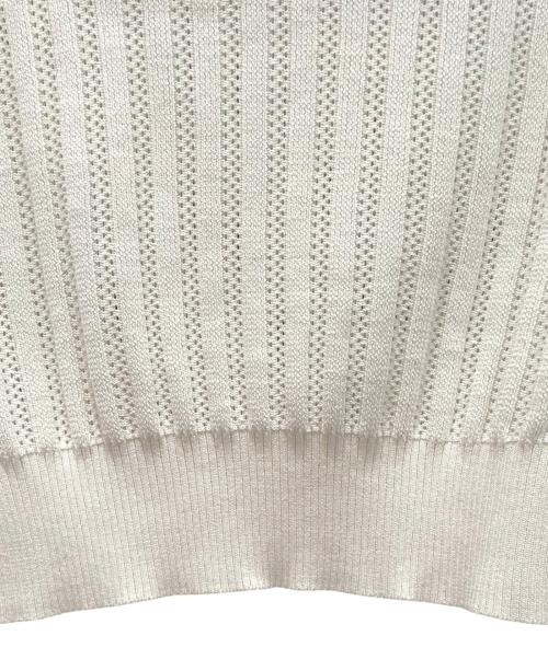 CHANEL（シャネル）CHANEL (シャネル) ココマーク半袖ニット ホワイト サイズ:36の古着・服飾アイテム