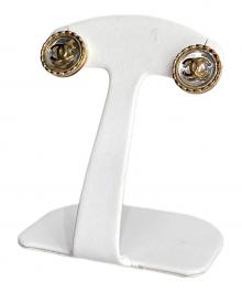 CHANEL（シャネル）の古着「サークルココマークピアス」｜ゴールド×クリア