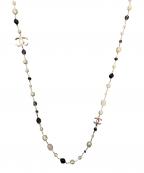 CHANELシャネル）の古着「ココマークロングパールネックレス」｜ピンク×ホワイト