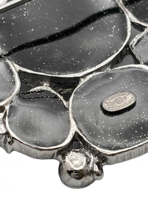 CHANEL（シャネル）CHANEL (シャネル) ココマーク ブラックストーン ブローチ ブラック サイズ:-の古着・服飾アイテム