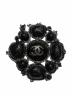 CHANEL（シャネル）の古着「ココマーク ブラックストーン ブローチ」｜ブラック