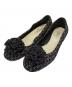 CHANEL（シャネル）の古着「カメリアツイードパンプス」｜ブラック×ホワイト