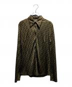 FENDIフェンディ）の古着「ズッカシャツ」｜ブラウン