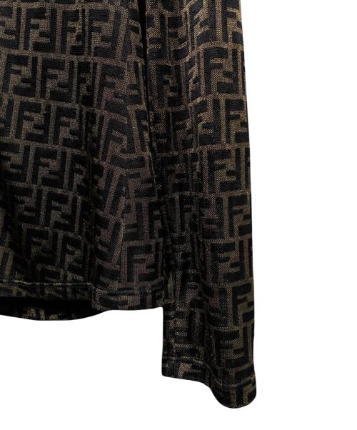 FENDI（フェンディ）FENDI (フェンディ) ズッカシャツ ブラウン サイズ:42の古着・服飾アイテム