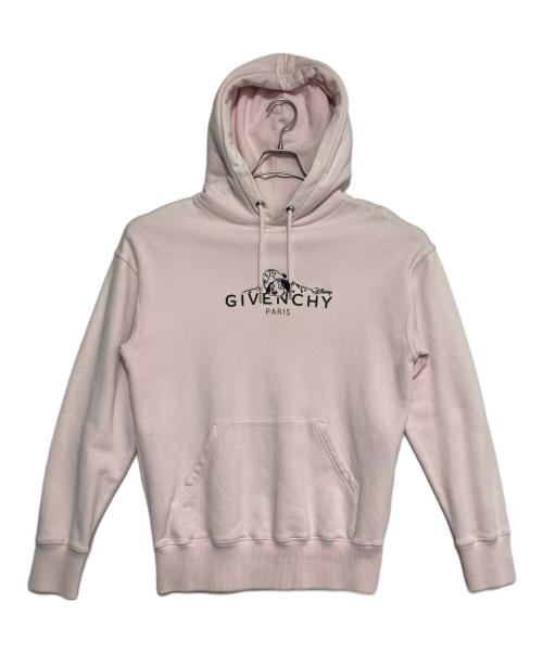 GIVENCHY（ジバンシィ）GIVENCHY (ジバンシィ) DISNEY (ディズニー) 101ドッグロゴ スウェットパーカー ピンク サイズ:Sの古着・服飾アイテム