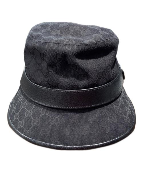 GUCCI（グッチ）GUCCI (グッチ) GGマーモントハット ブラック サイズ:Мの古着・服飾アイテム