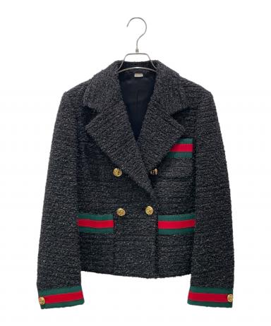 中古・古着通販】GUCCI (グッチ) シェリーラインツイードジャケット