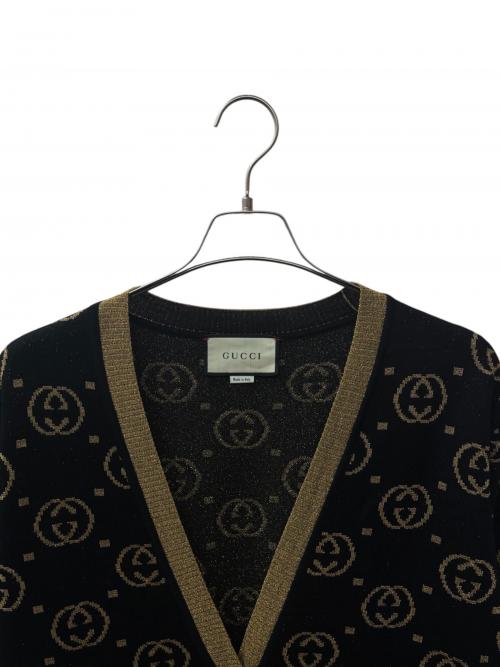 GUCCI（グッチ）GUCCI (グッチ) GGカーディガン ブラック サイズ:Sの古着・服飾アイテム