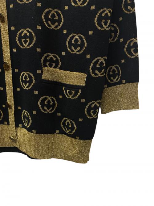 GUCCI（グッチ）GUCCI (グッチ) GGカーディガン ブラック サイズ:Sの古着・服飾アイテム