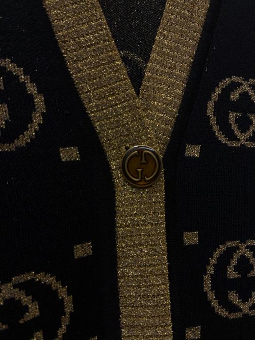 GUCCI（グッチ）GUCCI (グッチ) GGカーディガン ブラック サイズ:Sの古着・服飾アイテム