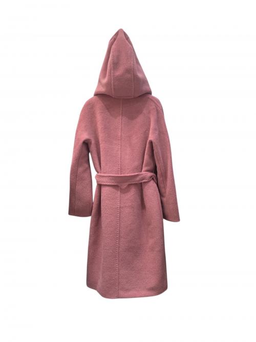 MaxMara（マックスマーラ）MaxMara (マックスマーラ) フード付ガウンコート ピンク サイズ:40の古着・服飾アイテム