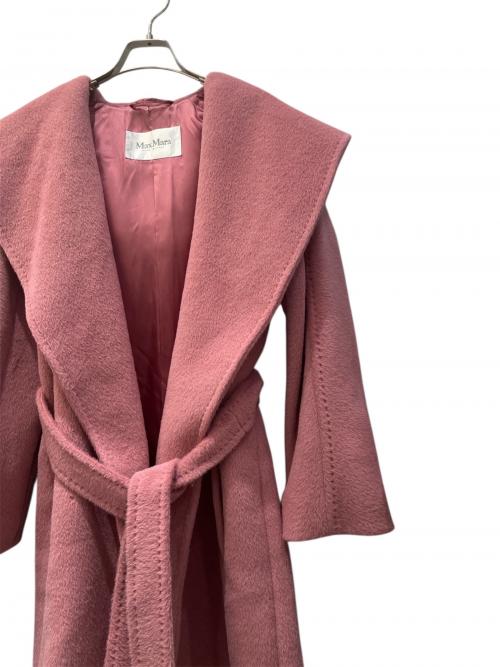 MaxMara（マックスマーラ）MaxMara (マックスマーラ) フード付ガウンコート ピンク サイズ:40の古着・服飾アイテム