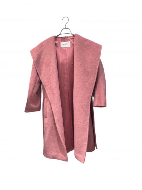 MaxMara（マックスマーラ）MaxMara (マックスマーラ) フード付ガウンコート ピンク サイズ:40の古着・服飾アイテム