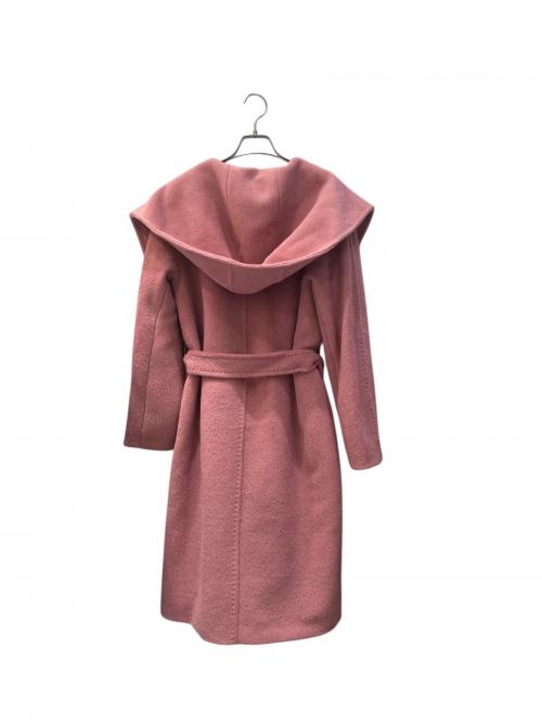 MaxMara（マックスマーラ）MaxMara (マックスマーラ) フード付ガウンコート ピンク サイズ:40の古着・服飾アイテム