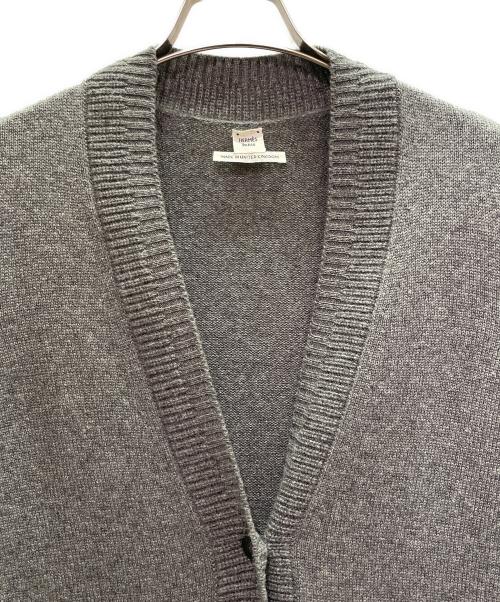 HERMES（エルメス）HERMES (エルメス) カシミヤカーディガン グレー サイズ:34の古着・服飾アイテム