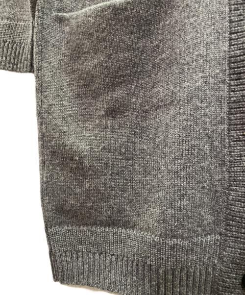 HERMES（エルメス）HERMES (エルメス) カシミヤカーディガン グレー サイズ:34の古着・服飾アイテム