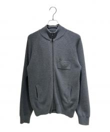 LOUIS VUITTON（ルイ ヴィトン）の古着「ロゴ刺繍ジップカーディガン」｜グレー