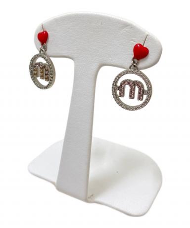 中古・古着通販】MIU MIU (ミュウミュウ) ラインストーンピアス