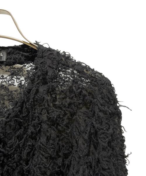 CHANEL（シャネル）CHANEL (シャネル) ココボタンシャギーカーディガン ブラック サイズ:38の古着・服飾アイテム