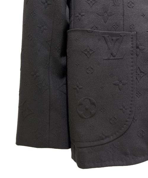 LOUIS VUITTON（ルイ ヴィトン）LOUIS VUITTON (ルイ ヴィトン) モノグラムテーラードジャケット ブラック サイズ:44の古着・服飾アイテム