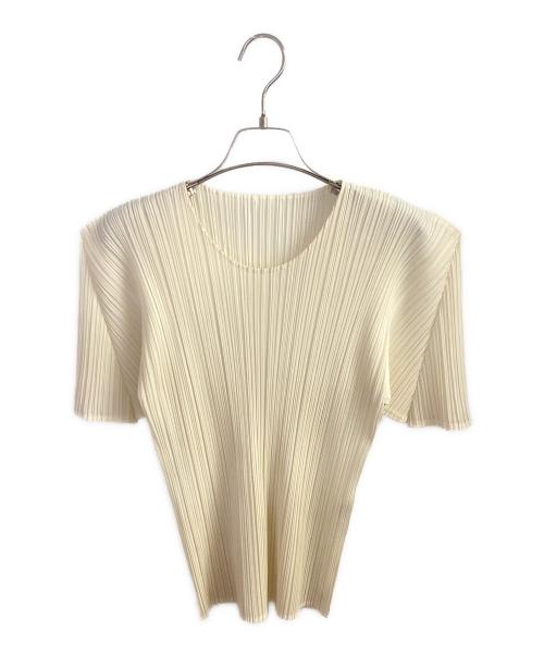 PLEATS PLEASE（プリーツプリーズ）PLEATS PLEASE (プリーツプリーズ) プリーツカットソー アイボリー サイズ:表記なしの古着・服飾アイテム