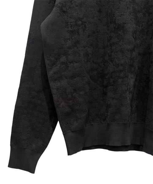 HERMES（エルメス）HERMES (エルメス) ラメジャガードニット ブラック サイズ:Ｓの古着・服飾アイテム