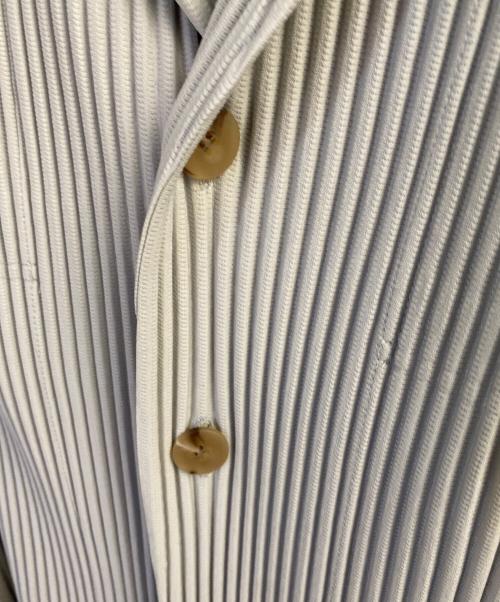 HOMME PLISSE ISSEY MIYAKE（オム プリッセ イッセイ ミヤケ）HOMME PLISSE ISSEY MIYAKE (オム プリッセ イッセイ ミヤケ) プリーツジャケット グレー サイズ:1の古着・服飾アイテム