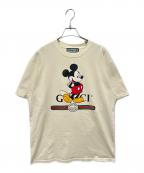 GUCCI×DISNEYグッチ×ディズニー）の古着「Disney×GUCCI ミッキーマウスプリントTシャツ」｜アイボリー