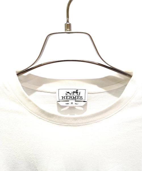 HERMES（エルメス）HERMES (エルメス) カヴァルカードホースTシャツ ホワイト サイズ:Mの古着・服飾アイテム