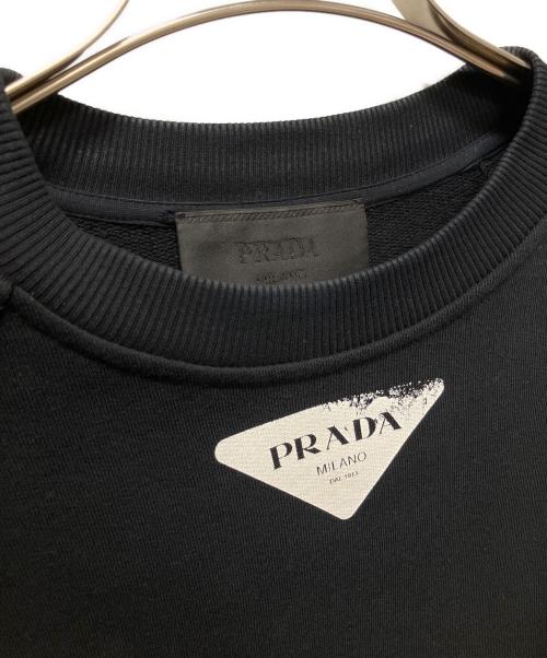 PRADA（プラダ）PRADA (プラダ) プレートロゴスウェット ブラック サイズ:XSの古着・服飾アイテム