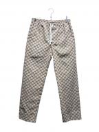 GUCCIグッチ）の古着「GUCCI GG Supreme Double G Patch GG Jacquard Pants/ダブルGパッチGGジャガードパンツ/チノパンツ/総柄パンツ/658090 Z8AOV」｜ベージュ