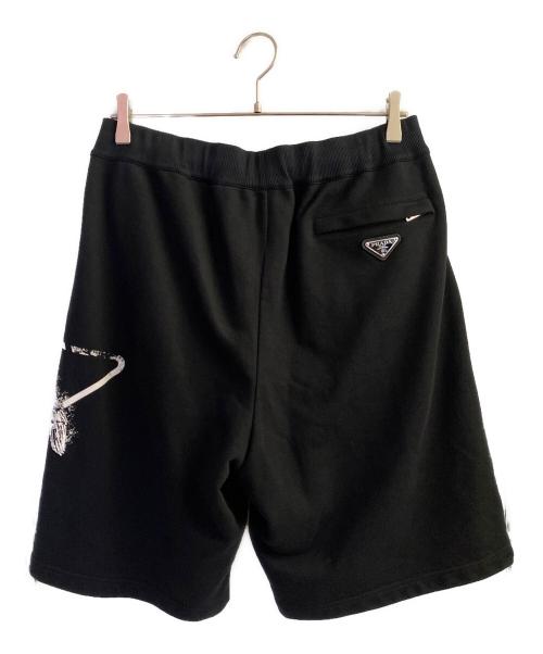 PRADA（プラダ）PRADA (プラダ) スウェットハーフパンツ ブラック サイズ:Mの古着・服飾アイテム
