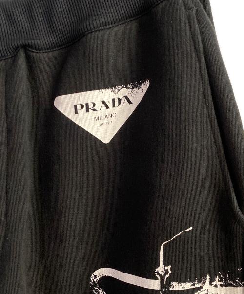 PRADA（プラダ）PRADA (プラダ) スウェットハーフパンツ ブラック サイズ:Mの古着・服飾アイテム