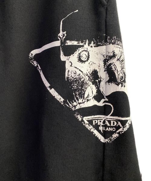PRADA（プラダ）PRADA (プラダ) スウェットハーフパンツ ブラック サイズ:Mの古着・服飾アイテム