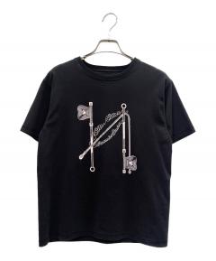 中古・古着通販】HERMES (エルメス) H刺繍 鹿の子ポケットTシャツ