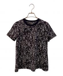 HERMES（エルメス）の古着「Do Re BouclesプリントTシャツ」｜ブラック