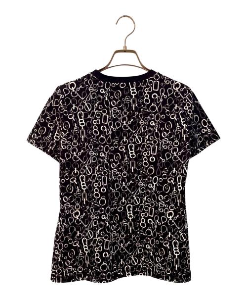 HERMES（エルメス）HERMES (エルメス) Do Re BouclesプリントTシャツ ブラック サイズ:34の古着・服飾アイテム