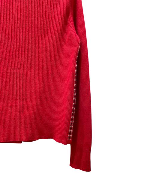 CHANEL（シャネル）CHANEL (シャネル) ココボタンニットカーディガン レッド サイズ:36の古着・服飾アイテム