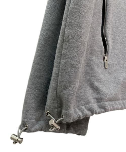 MIU MIU（ミュウミュウ）MIU MIU (ミュウミュウ) ハーフジップスウェット グレー サイズ:Lの古着・服飾アイテム