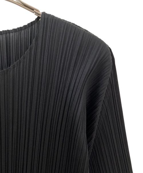 PLEATS PLEASE（プリーツプリーズ）PLEATS PLEASE (プリーツプリーズ) プリーツカットソー ブラック サイズ:3の古着・服飾アイテム