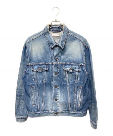 【BALENCIAGA】バックロゴクラッシュUSED 加工デニムジャケット 中古・古着通販】BALENCIAGA (バレンシアガ) クラッシュ加工 バック