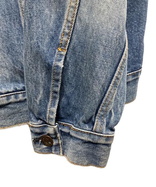 BALENCIAGA（バレンシアガ）BALENCIAGA (バレンシアガ) クラッシュ加工 バックロゴデニムジャケット サイズ:34の古着・服飾アイテム