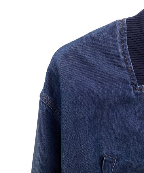 MIU MIU（ミュウミュウ）MIU MIU (ミュウミュウ) ロゴデニムブルゾン サイズ:36の古着・服飾アイテム