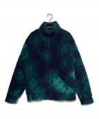 LOUIS VUITTONルイ ヴィトン）の古着「モノグラムボアジャケット」｜ネイビー×グリーン