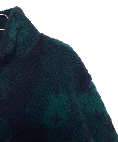 LOUIS VUITTON（ルイ ヴィトン）LOUIS VUITTON (ルイ ヴィトン) モノグラムボアジャケット ネイビー×グリーン サイズ:Sの古着・服飾アイテム