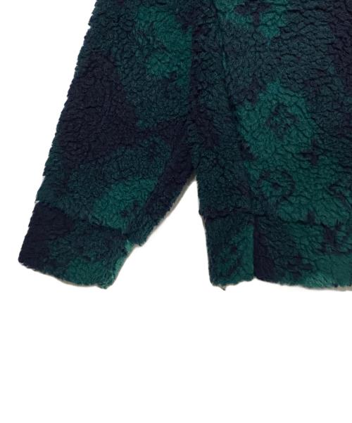 LOUIS VUITTON（ルイ ヴィトン）LOUIS VUITTON (ルイ ヴィトン) モノグラムボアジャケット ネイビー×グリーン サイズ:Sの古着・服飾アイテム