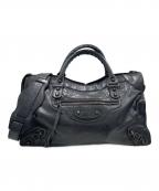 BALENCIAGAバレンシアガ）の古着「The City ザ・シティ ミディアム ハンドバッグ 115748」｜ブラック