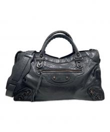 BALENCIAGA（バレンシアガ）の古着「The City ザ・シティ ミディアム ハンドバッグ 115748」｜ブラック