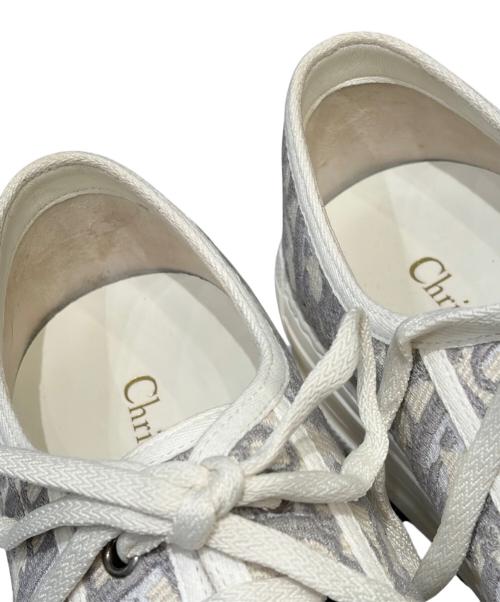 Christian Dior（クリスチャン ディオール）Christian Dior (クリスチャン ディオール) Walk'n'Dior プラットフォームスニーカー ベージュ×グレー サイズ:39の古着・服飾アイテム