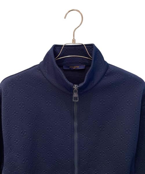 LOUIS VUITTON（ルイ ヴィトン）LOUIS VUITTON (ルイ ヴィトン) モノグラムジャガードトラックジャケット ネイビー サイズ:Mの古着・服飾アイテム
